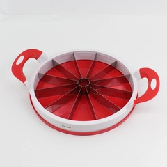 Cook's Essentials  Red And White Plastic Watermelon Slicer Stainless Steel Blade