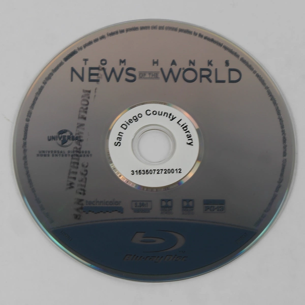 News of the World Blu-Ray 2020 Tom Hanks