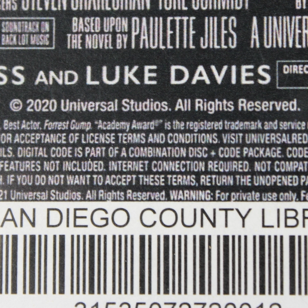 News of the World Blu-Ray 2020 Tom Hanks