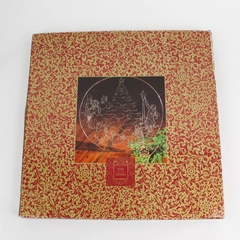 Home For The Holidays 15 Inch Caroling Crystal Platter Italy