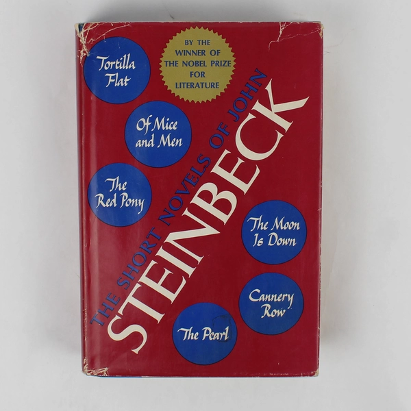 Vintage The Short Novels of John Steinbeck 1953 Hardcover DJ Book Club Edition
