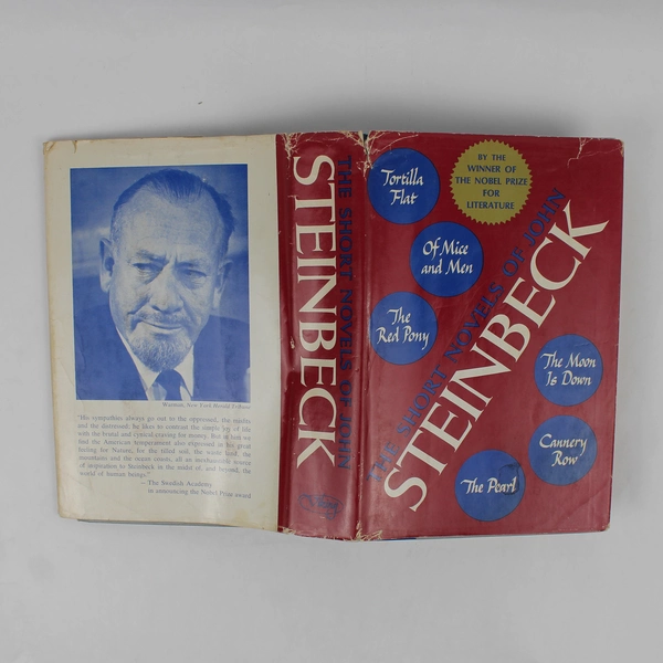 Vintage The Short Novels of John Steinbeck 1953 Hardcover DJ Book Club Edition