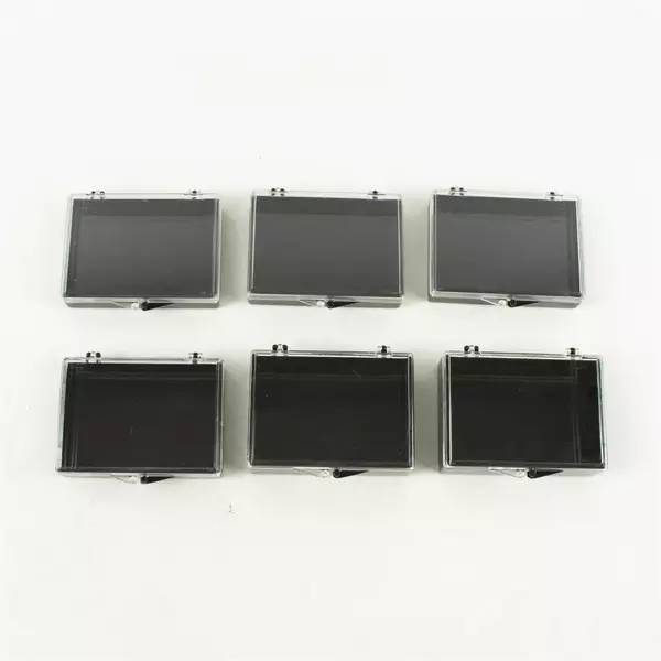 Lot of 6 Plastic Storage Cases Small Parts Organizer Craft Travel 