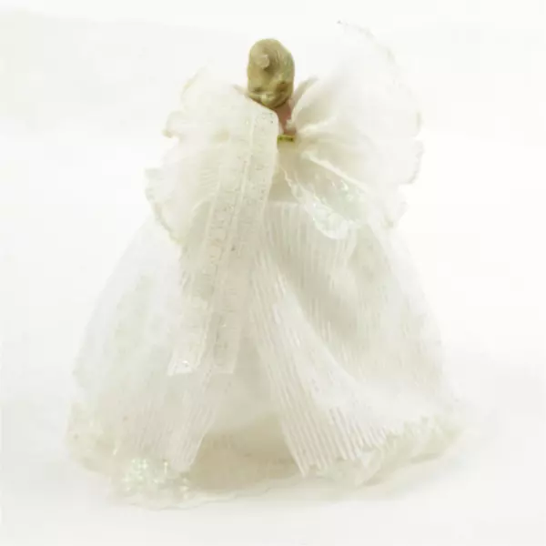 Christmas Angel Tree Topper 9" Used Holiday Ornament