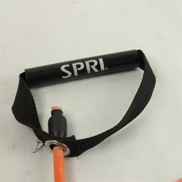 SPRI Light Resistance Exercise Tube with Foam Handles Orange