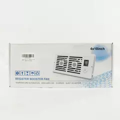 Register Booster Fan Black Open Box New for Floor/Wall Register