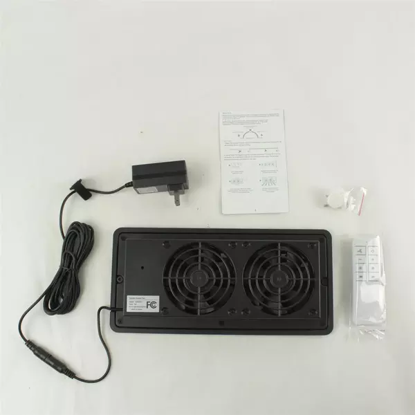 Register Booster Fan Black Open Box New for Floor/Wall Register