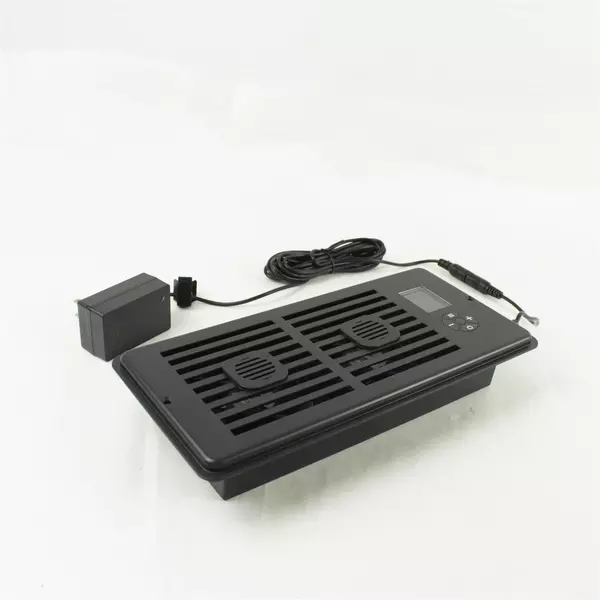 Register Booster Fan Black Open Box New for Floor/Wall Register