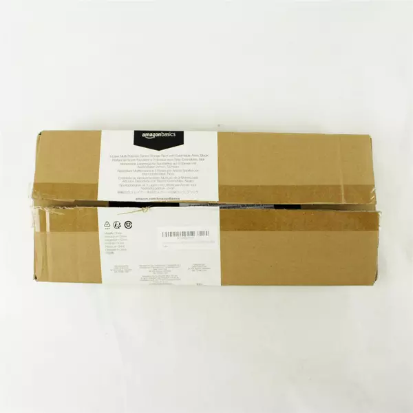 AmazonBasics 3-Tier Multipurpose Sports Storage Rack Black Open Box