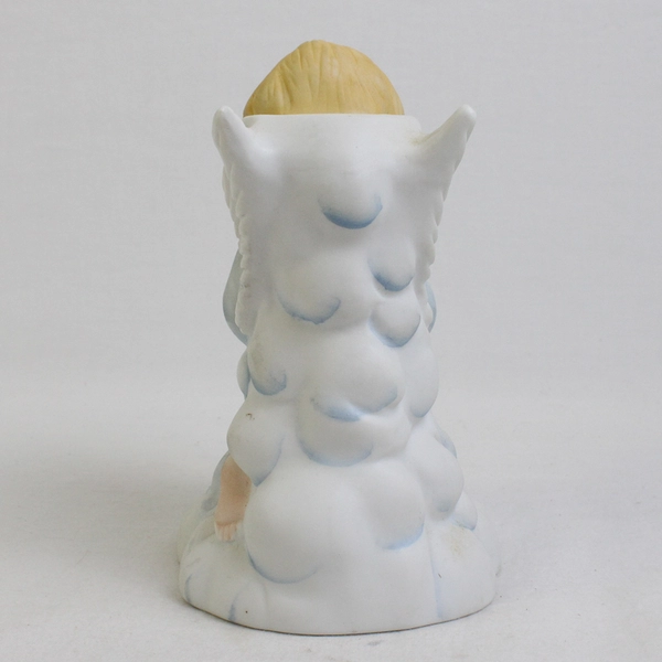 R. O. C. Christmas Around The World Praying Ceramic Angel Taper Candle Holder