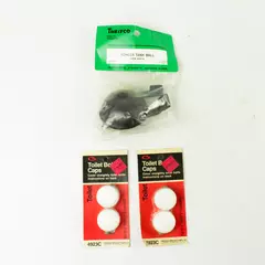 Lot of Toilet Tank Ball & Toilet Bolt Caps New Replacement Parts