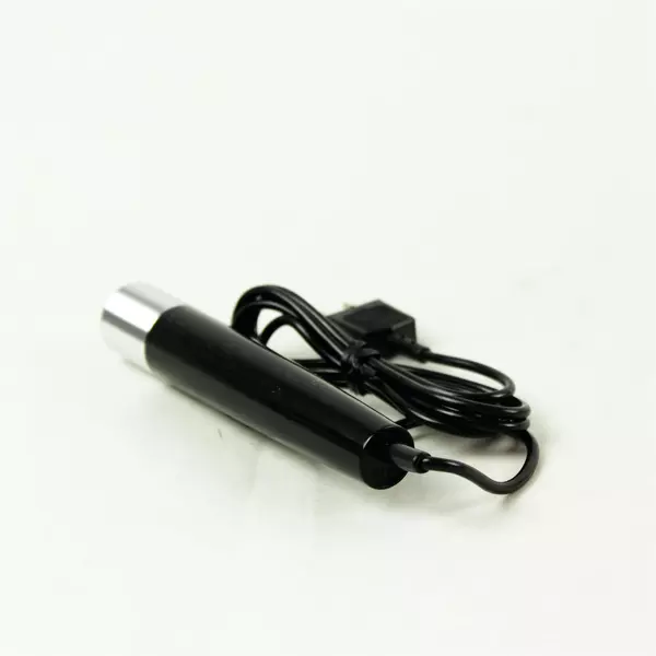 Handheld Dynamic Microphone Black Silver w/ Stand 7.9in Cord Untested