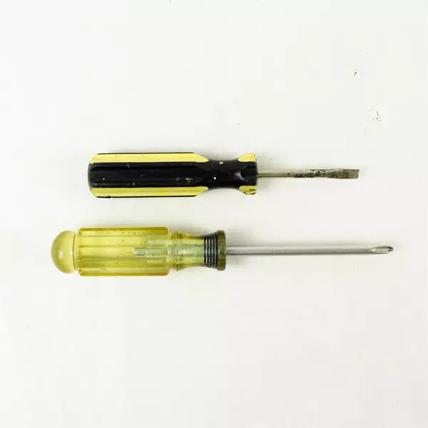 Lot of 2 Screwdrivers Stanley Craftsman Flathead & Phillips 7.25in Used Tools