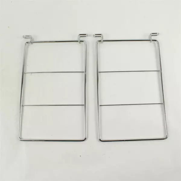 2-Shelf Corner Shelf White & Chrome Bathroom Kitchen Countertop