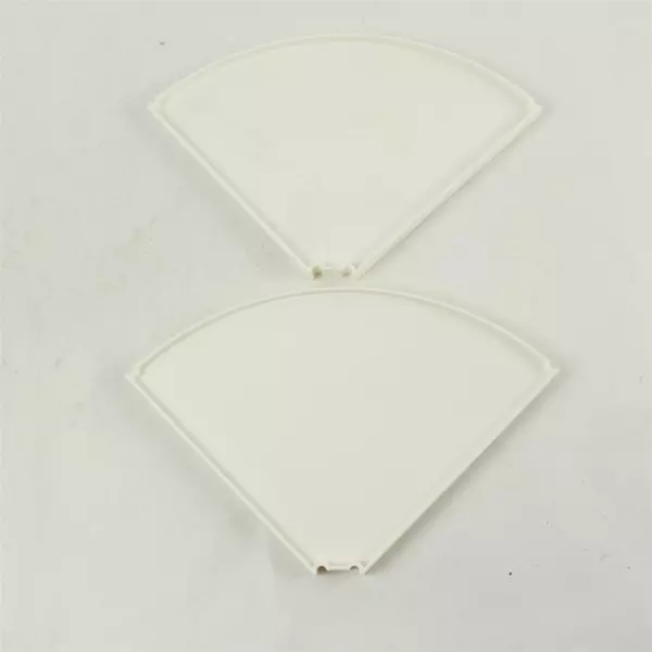 2-Shelf Corner Shelf White & Chrome Bathroom Kitchen Countertop