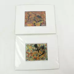 Lot of 2 Shedrick Wall Art Fisherwoman & Sitting Ballerinas 8x10 