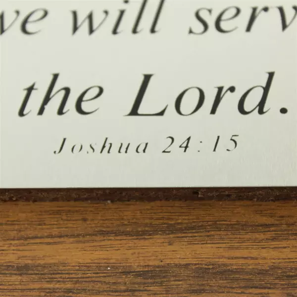 Wooden Scripture Plaque Joshua 24:15 As For Me And My House Wall Decor