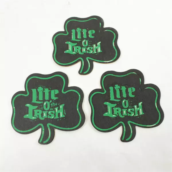 Lot of 3 Vintage Irish Shamrock Paper Coasters