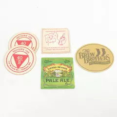 Lot of 5 Paper Coasters Brewery Designs Sierra Nevada Pale Ale Booze Hound
