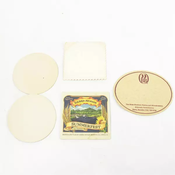 Lot of 5 Paper Coasters Brewery Designs Sierra Nevada Pale Ale Booze Hound