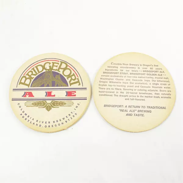 Lot of 6 Cardboard Coasters 4in Square Samuel Adams Bridgeport Ale 