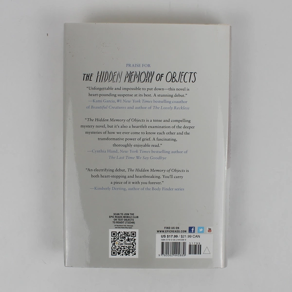 The Hidden Memory of Objects A Mystery Novel Danielle M Amato 2017 1st Ed HC DJ