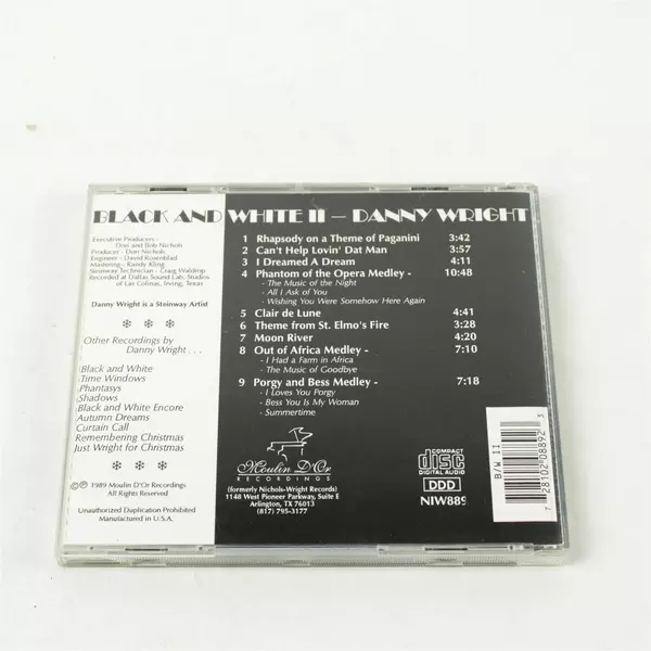 Danny Wright Black & White II CD Pre-Owned Used Music Album