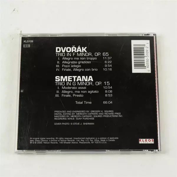 Dvorak & Smetana Piano Trios - Amadeus Trio Kleos Classics CD 2000