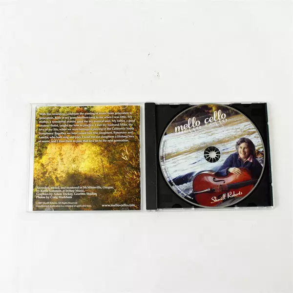 Sherill Roberts MELLO CELLO CD 2007 Oregon 