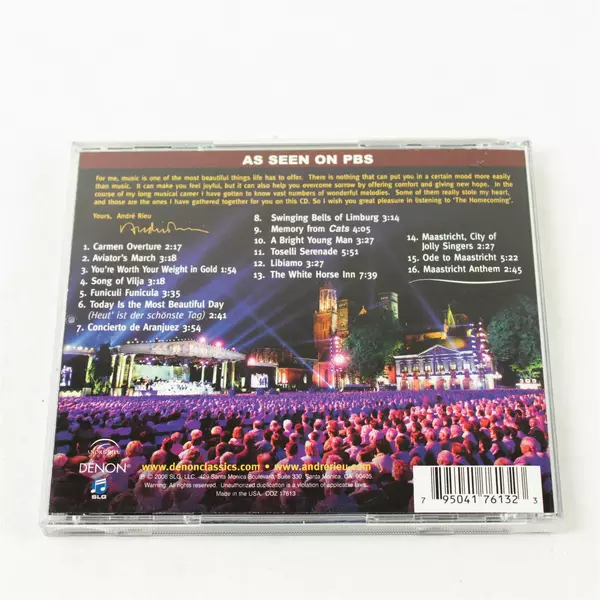André Rieu The Homecoming CD 2006 Denon Records
