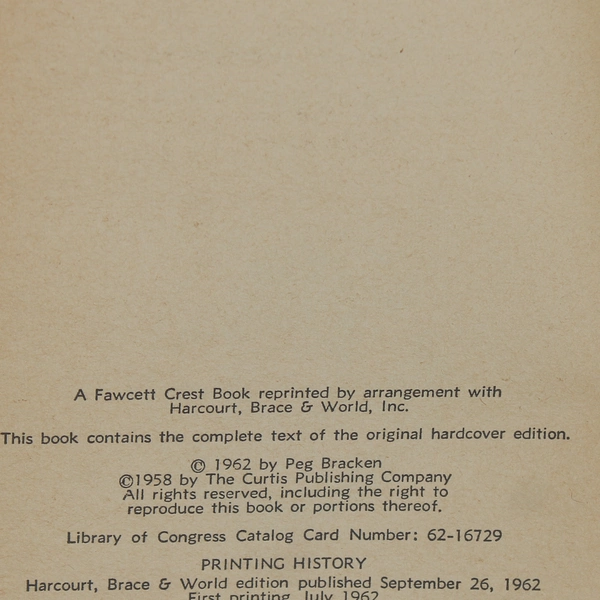 Vintage The I Hate to Housekeep Book by Peg Bracken 1966 Paperback Good