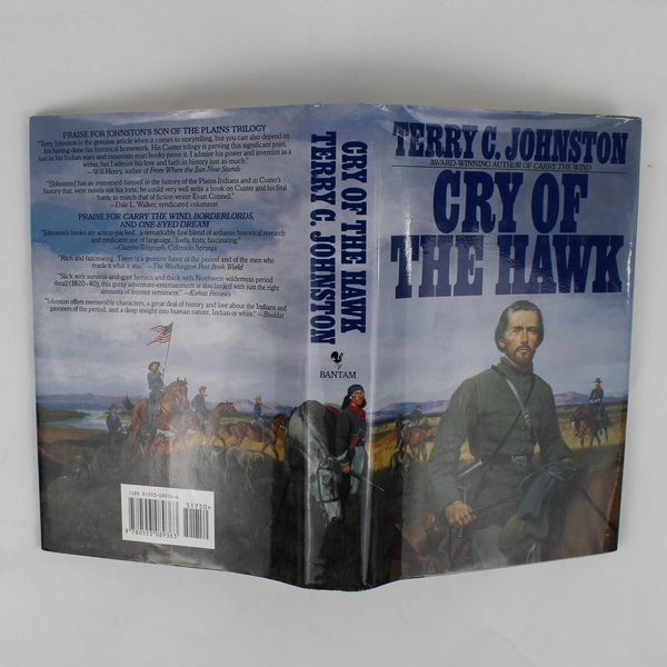 Cry of the Hawk by Terry C Johnston 1992 Hardcover Dust Jacket Ex-Library Book