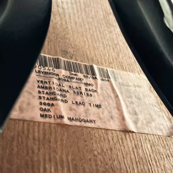 Levenger Co 1930s-Style Vintage Oak Swivel Banker's Chair