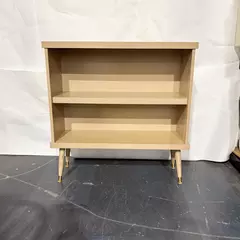 Mid-Century Reproduction Tan Fiberboard Bookshelf