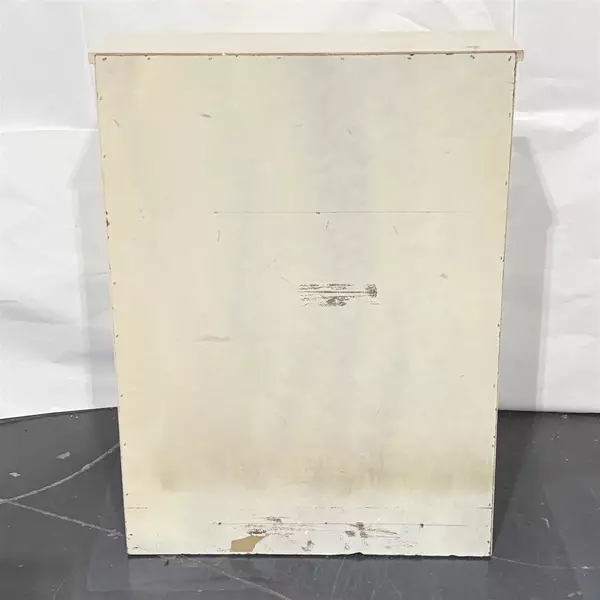 Vintage White Cream & Gold Secretary Dresser Desk