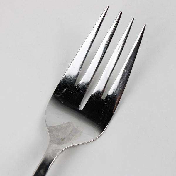 Gourmet Settings Strand Cold Meat Serving Fork 10" Long Stainless Flatware