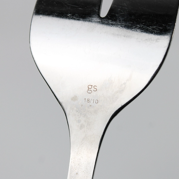 Gourmet Settings Strand Cold Meat Serving Fork 10" Long Stainless Flatware