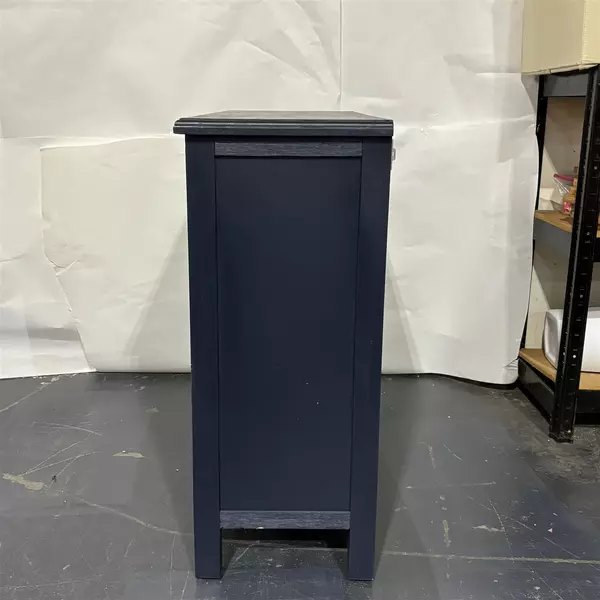 Navy Blue Entry Cabinet With Gold Brass Handles