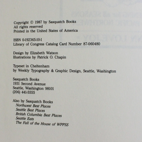 The Year in Bloom by Ann Lovejoy Pacific Northwest Gardening 1987 Paperback