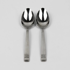 Lot of 2 Reed & Barton Longwood 18/10 Stainless Soup Spoons 7 inches