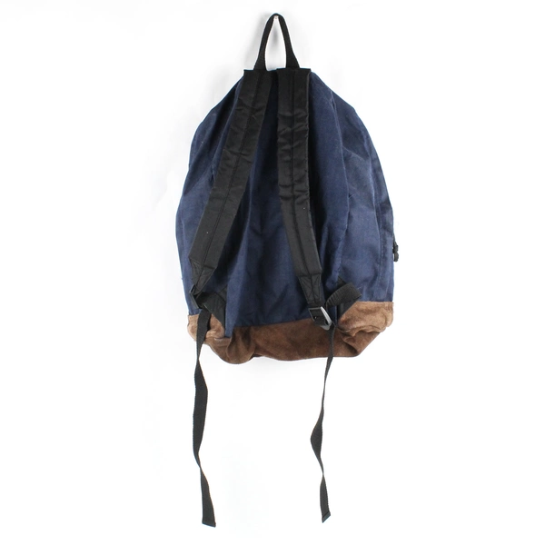 Vintage JAK 842 Australia Navy Blue with Brown Suede Bottom Backpack