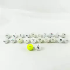 Lot of 22 Assorted Used Golf Balls Various Brands Models Colors Practice