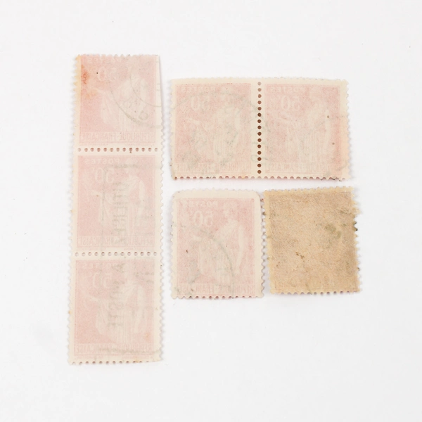 Lot Of 7 France Type Paix Peace Olive Branch 40c 50c Stamps Used 1930s