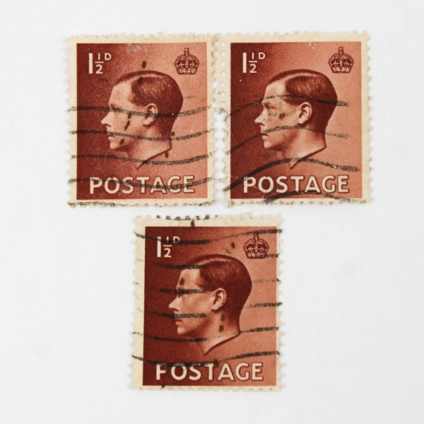 Lot Of 8 Great Britain 1936 King Edward VIII 1 1/2d Stamps Used