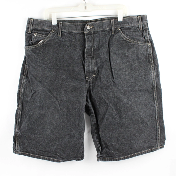 Dickies Men's 40 Black Loose Fit Denim Shorts with Utility Pocket