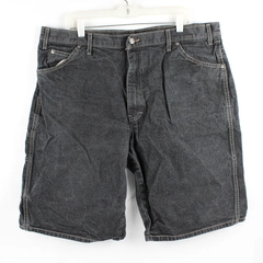 Dickies Men's 40 Black Loose Fit Denim Shorts with Utility Pocket