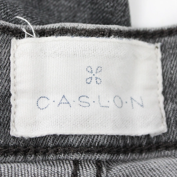 Caslon Women's 30 Gray Wash Skinny Ankle Mid-Rise Stretch Denim Jeans