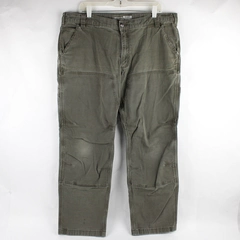 Carhartt Men's 40x30 Green Relaxed Fit Cargo Canvas Work Pants