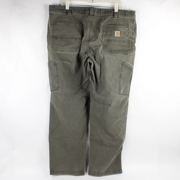 Carhartt Men's 40x30 Green Relaxed Fit Cargo Canvas Work Pants