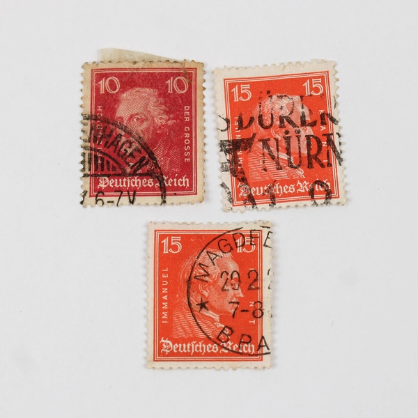 Lot Of 9 Germany Deutsches Reich Famous Germans 5/10/15/25 Pfennig Stamps Used